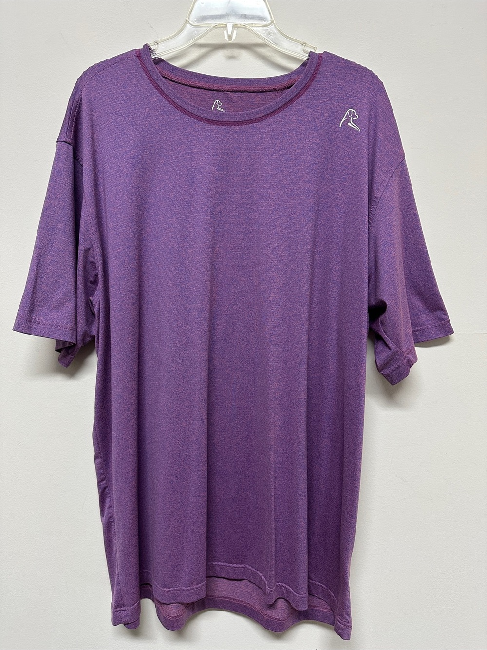 New Rhoback Purple heathered with Blue Men's Performance Tee Shirt size XXXL